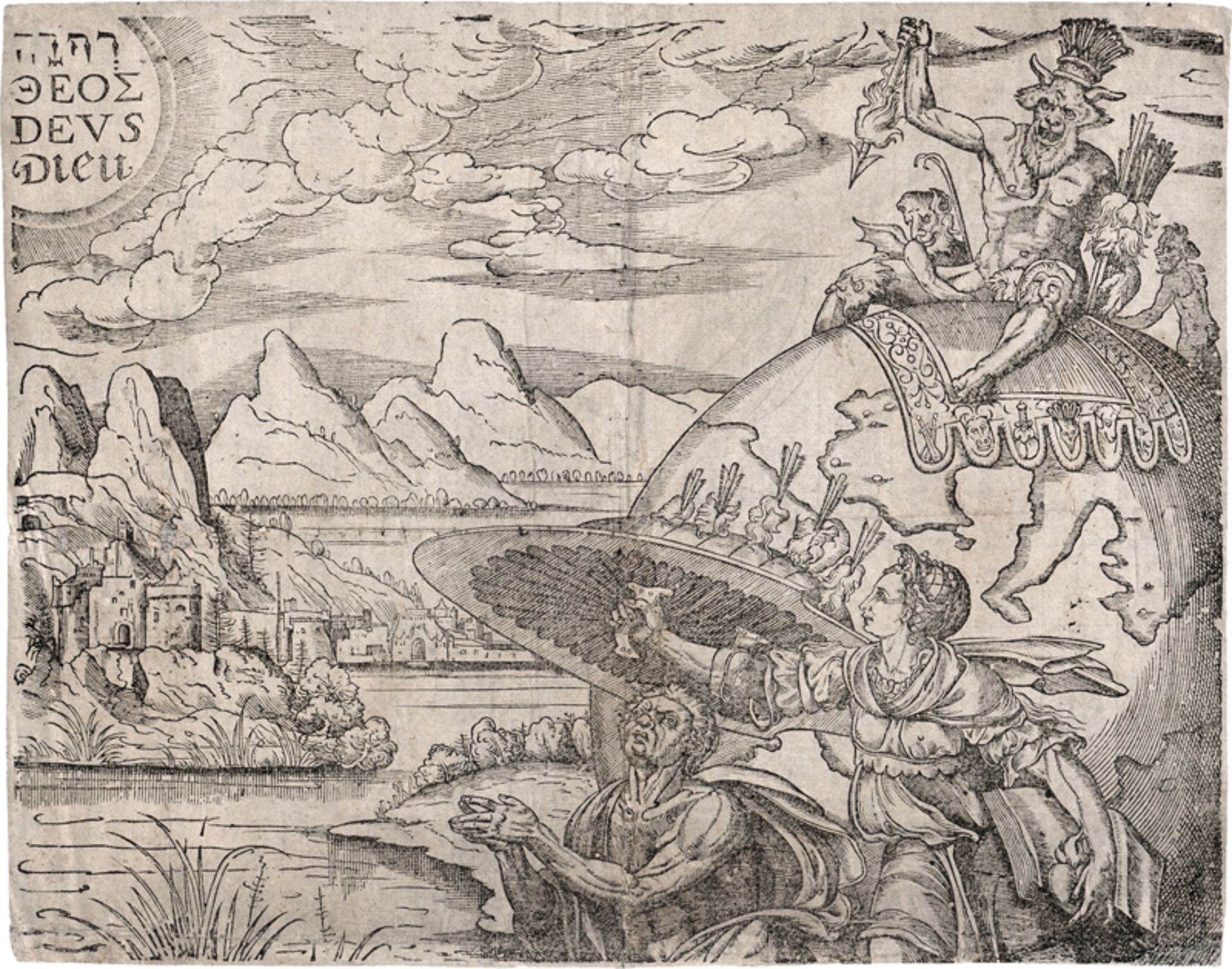 Niederländisch: um 1530/40. Allegorische Darstellung