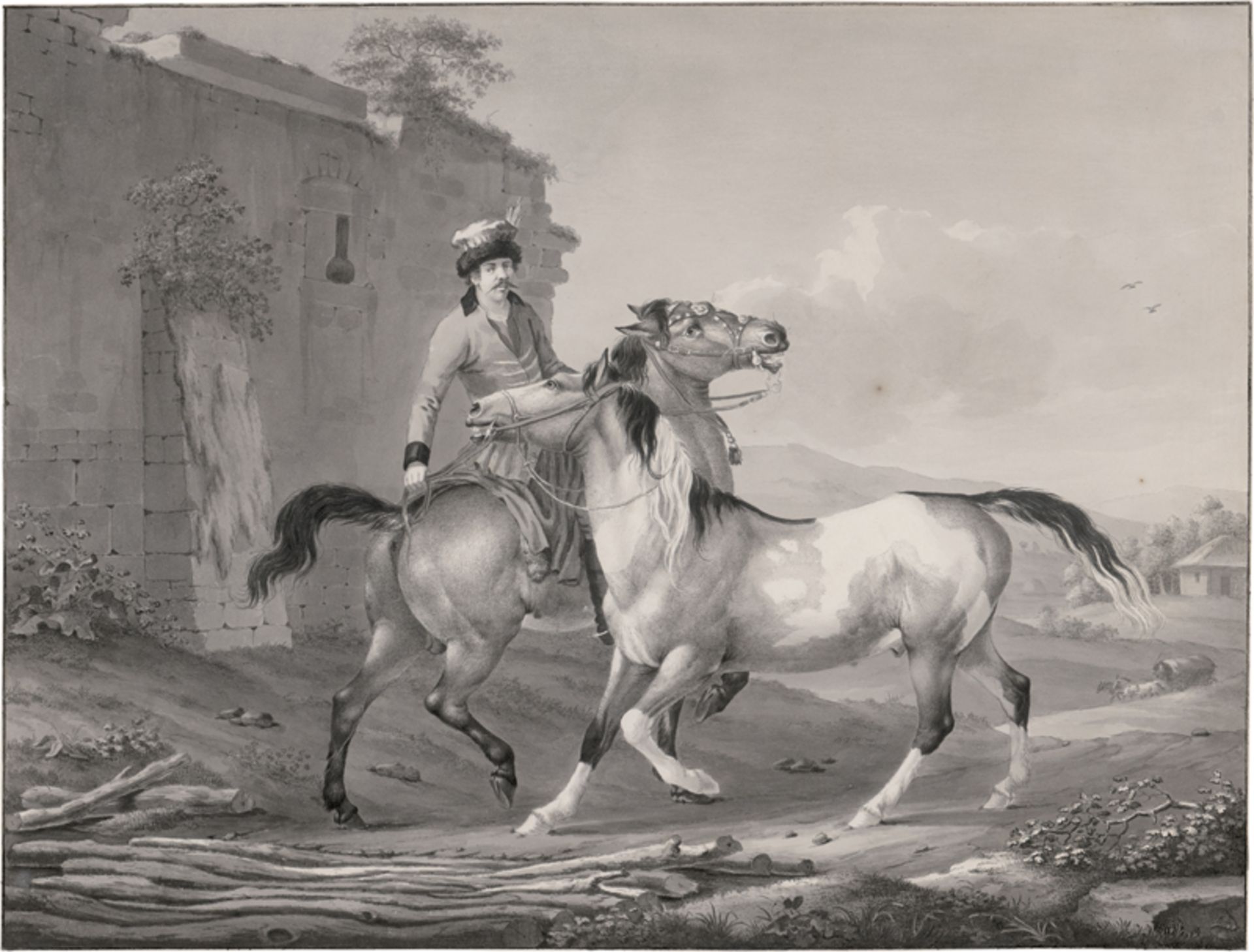 Pforr, Johann Georg: Sechs Pferdedarstellungen