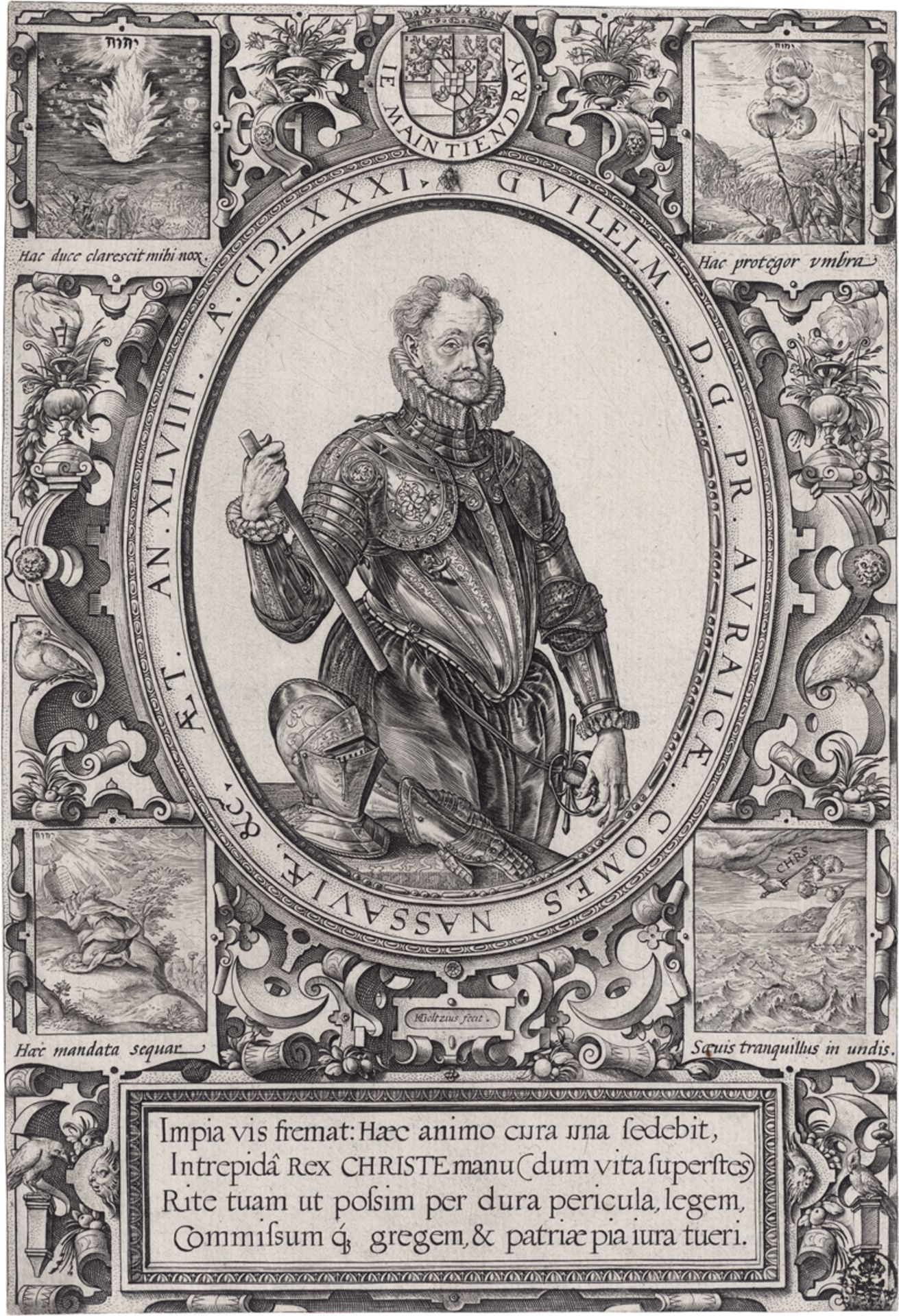 Goltzius, Hendrick: Wilhem I. von Oranien; Charlotte von Bourbon - Bild 2 aus 2