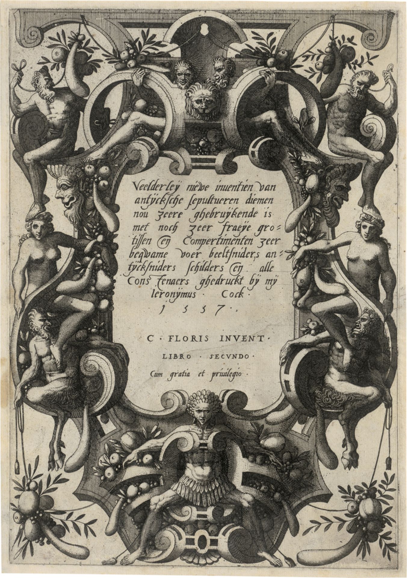 Floris II., Cornelis - nach: Entwurf für ein Groteskenornament