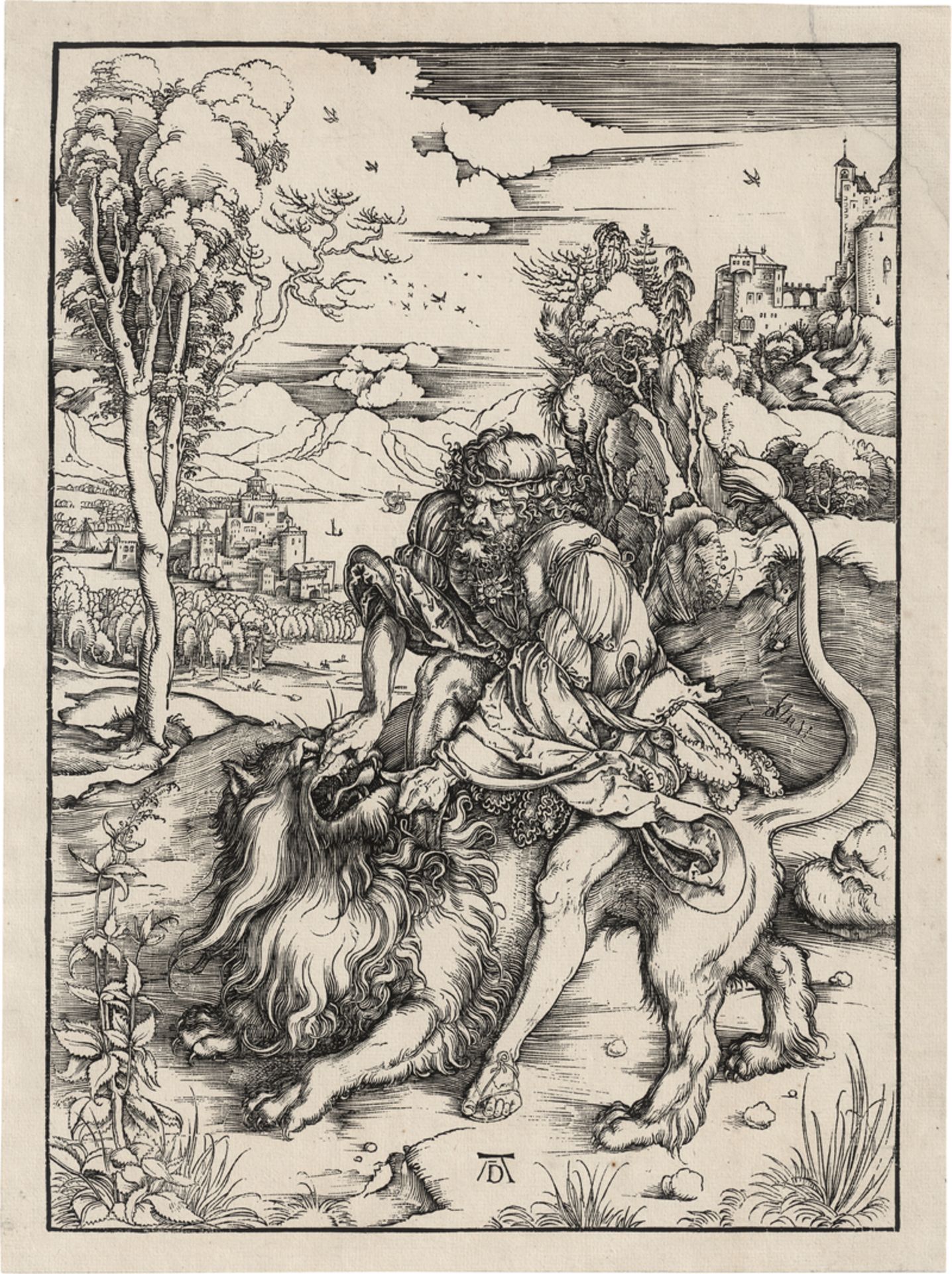 Dürer, Albrecht: Samson tötet den Löwen