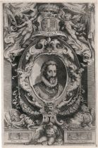 Alberti, Cherubino: Bildnis Heinrichs IV. in allegorischer Rahmung