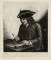 Greenwood, John: Portrait eines Mannes am Schreibpult