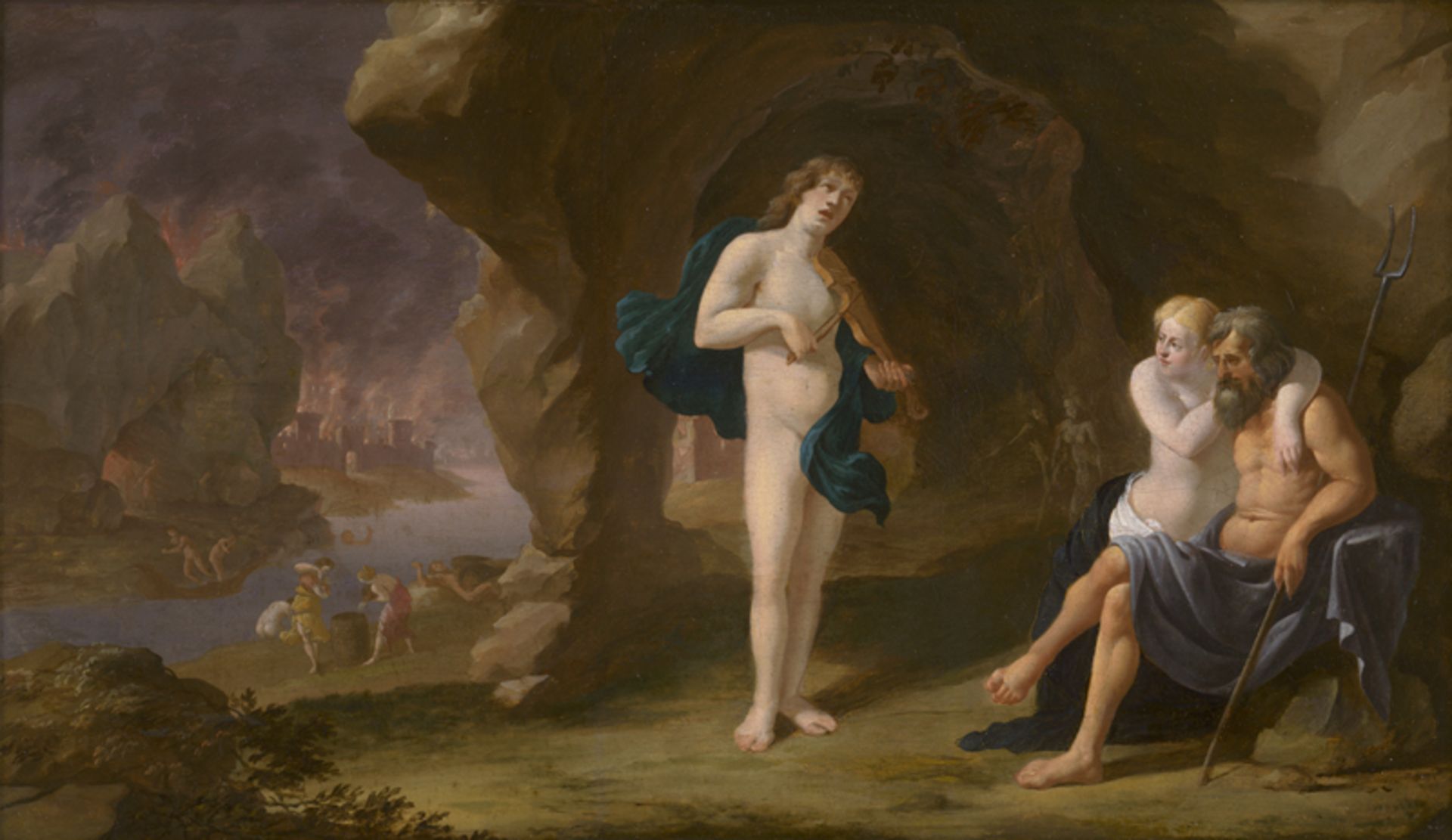 Niederländisch: um 1630/40. Orpheus in der Unterwelt