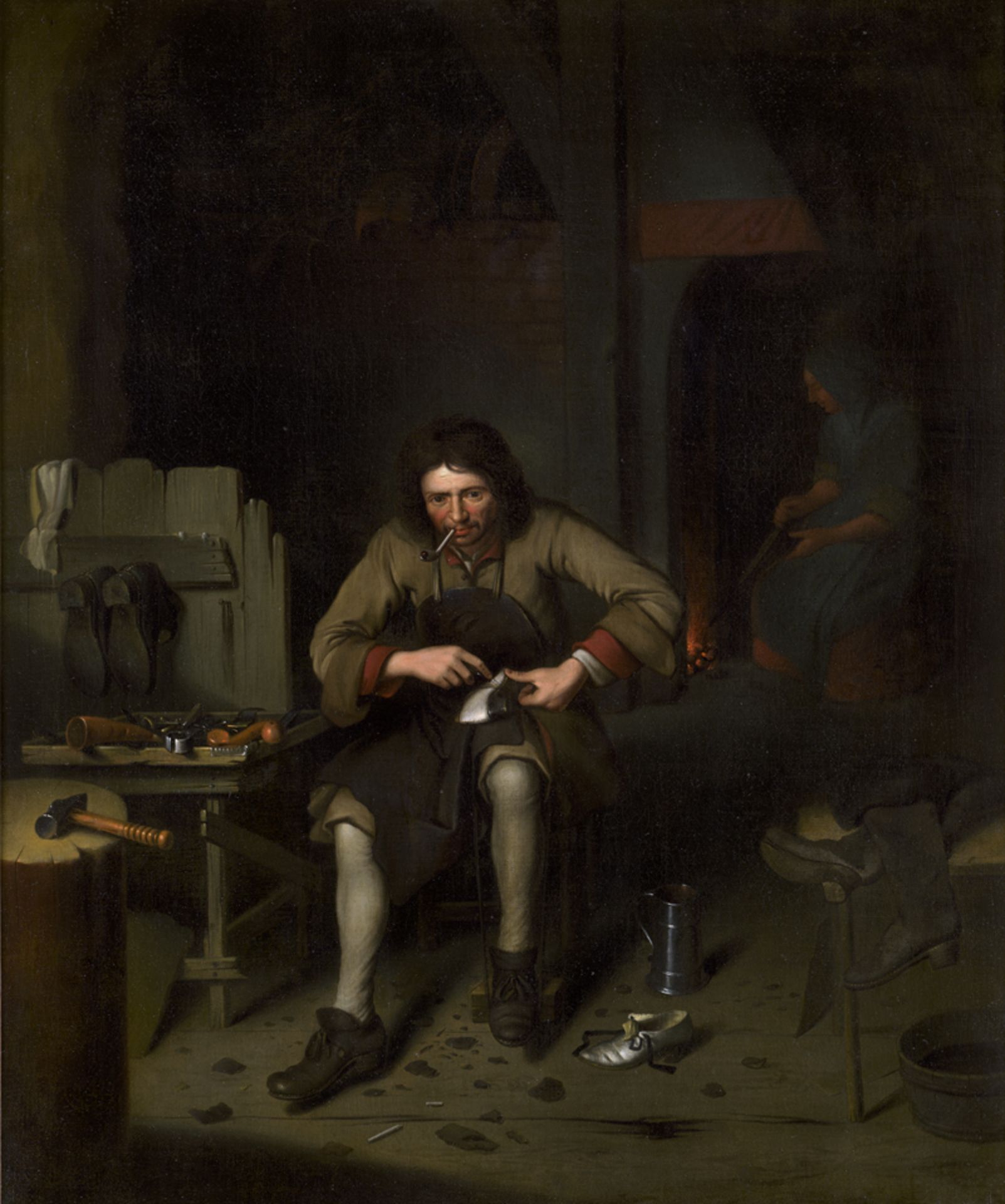 Roestraeten, Pieter Gerritsz van - ...: Der Schuhmacher in seiner Werkstatt