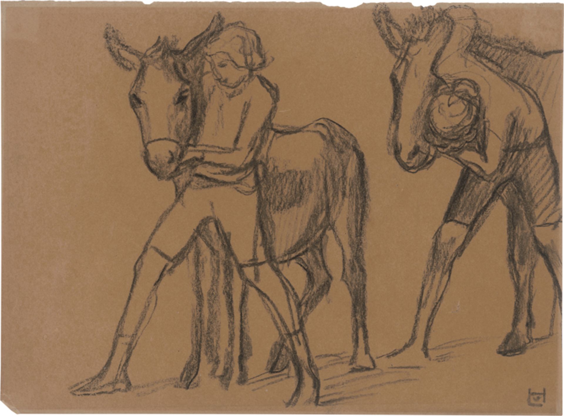 Hofmann, Ludwig von: Jungen mit Eseln