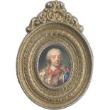 Österreichisch oder Französisch: um 1743. Miniatur Portrait des Karl Alexander, Herzog vo...
