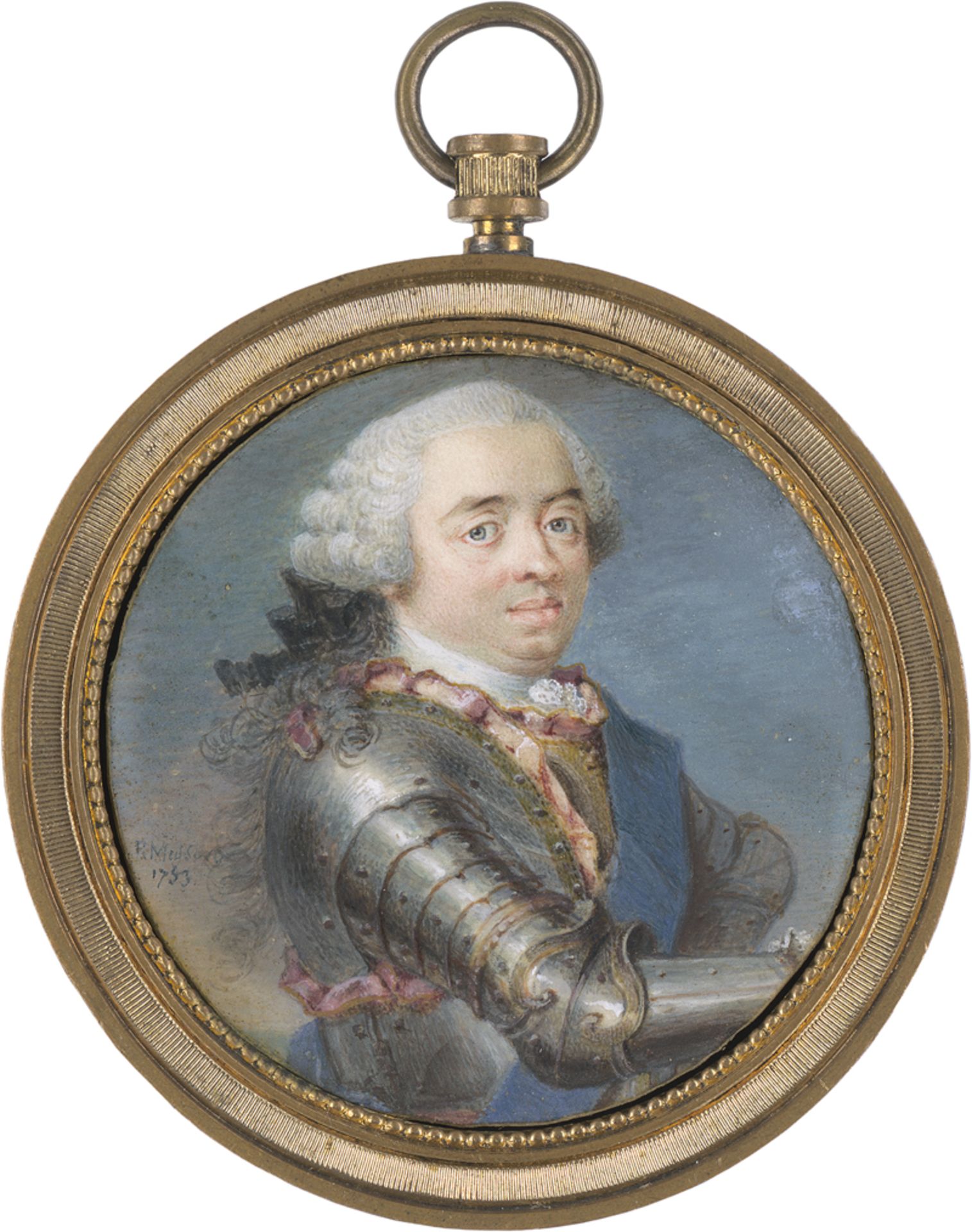 Mussard, Robert: Miniatur Portrait Stadhouder Wilhelm IV. von Oranien mit...