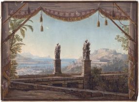 Schinkel, Karl Friedrich - nach: Vor dem Diana-Tempel - Decoration zu der Schluss-scene d...