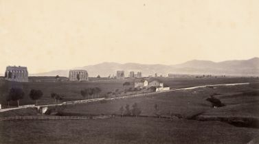 Anderson, James and Unknown: Panoramic view of Roman Campagna to the Alban Hills