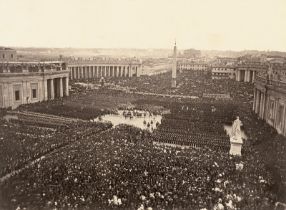 Altobelli, Gioacchino: Pope Pius IX blessing his troops for the last time befor...