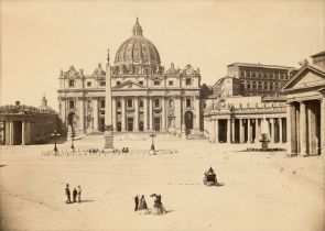 Rome: Peter's Square with St. Peter; View of Pantheon
