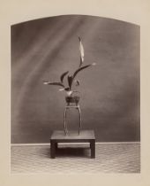 Matsuchi, Nakajima: Japanese bronze vases and flower arrangements