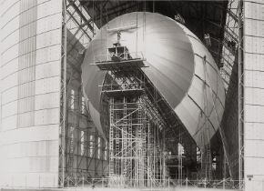 Aviation: Construction of the Hindenburg airship