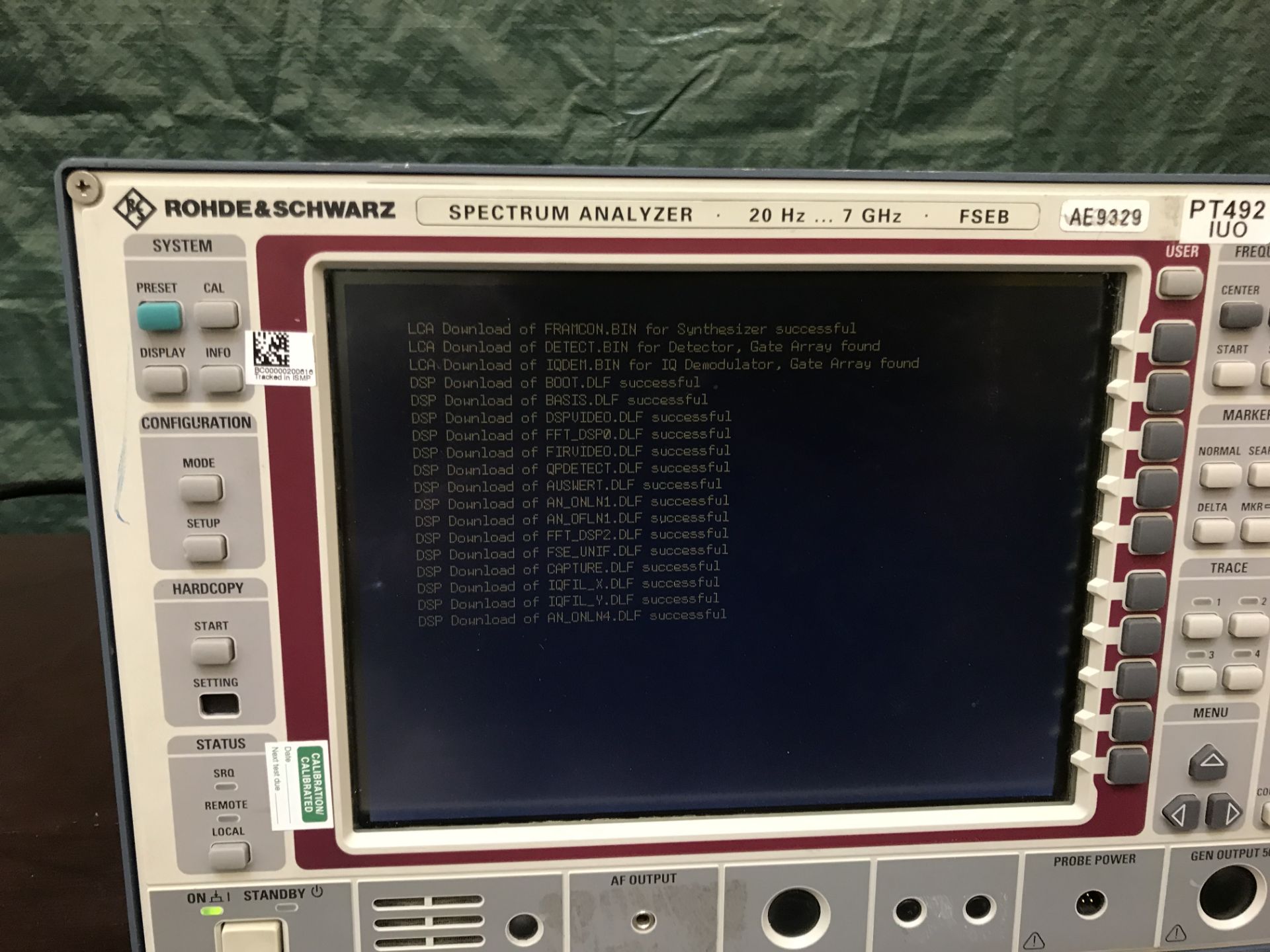 ID# 220087 Rohde & Schwarz FSEB 07 AE9329 20Hz - 7GHz Spectrum Analyzer - Image 9 of 18