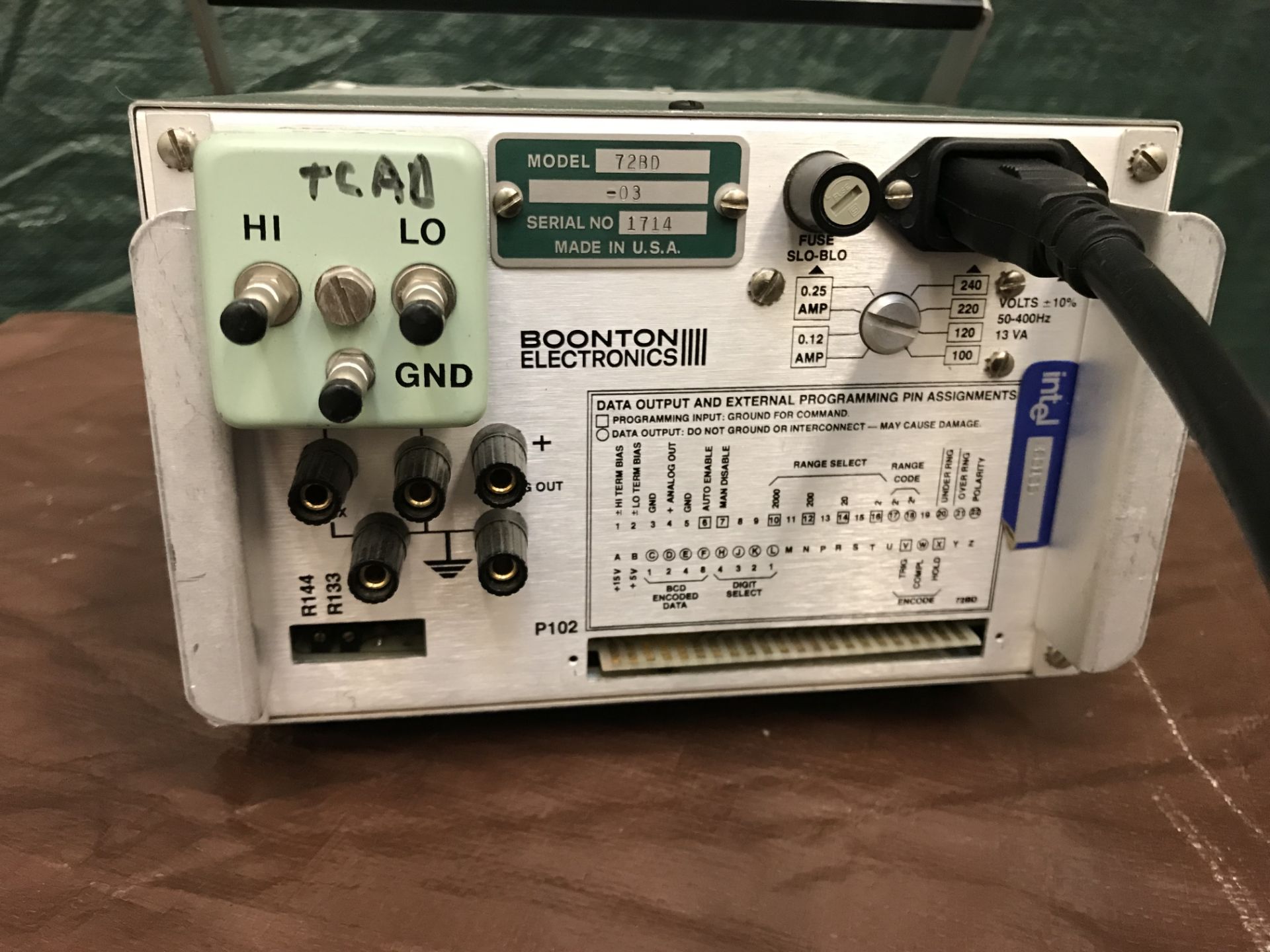 ID# 220014 Boonton Electronics 72BD Capacitance Meter - Image 4 of 9