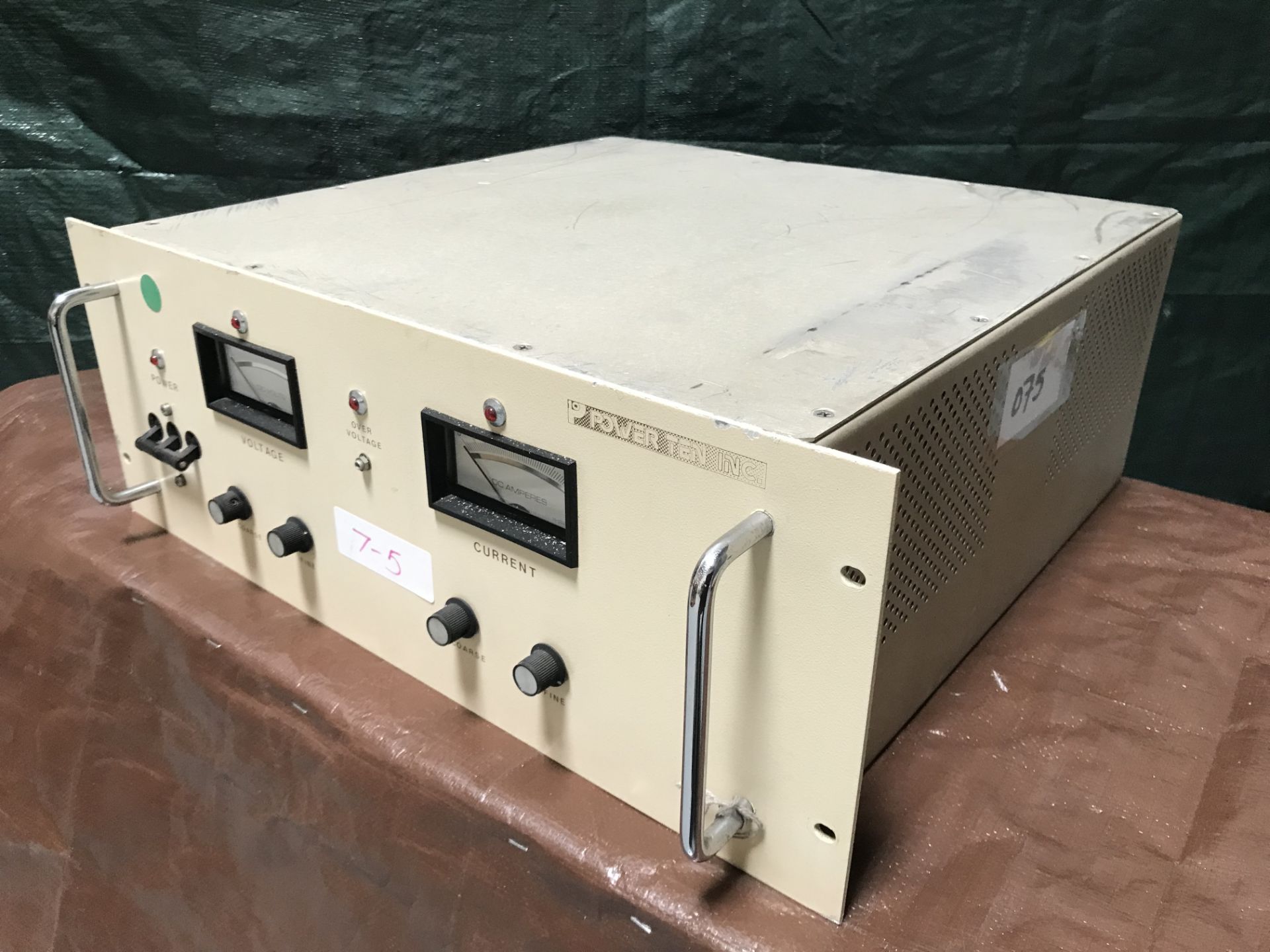 #075 Power Ten Inc. Model: 3600-20125, SN: 030285, Input: 208VAC 3Phase 60Hz, Output: 0-20VDC/125Amp - Image 5 of 8