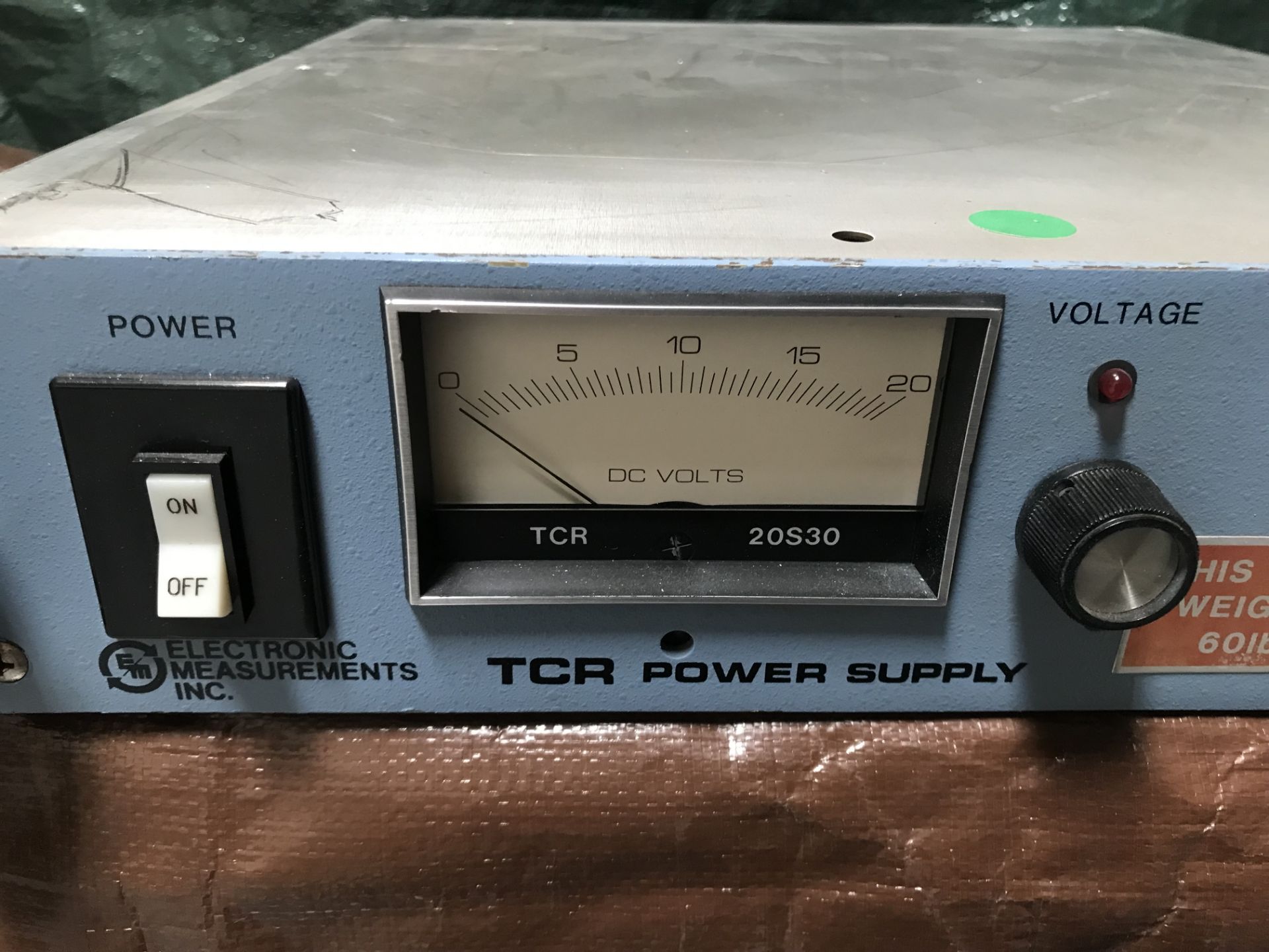 #084 Electronic Measurments, Inc. Model: TCR 20S30-1-0V, SN: 84K-4115, Input: 105-125VRMS 50/60Hz, O - Image 2 of 8