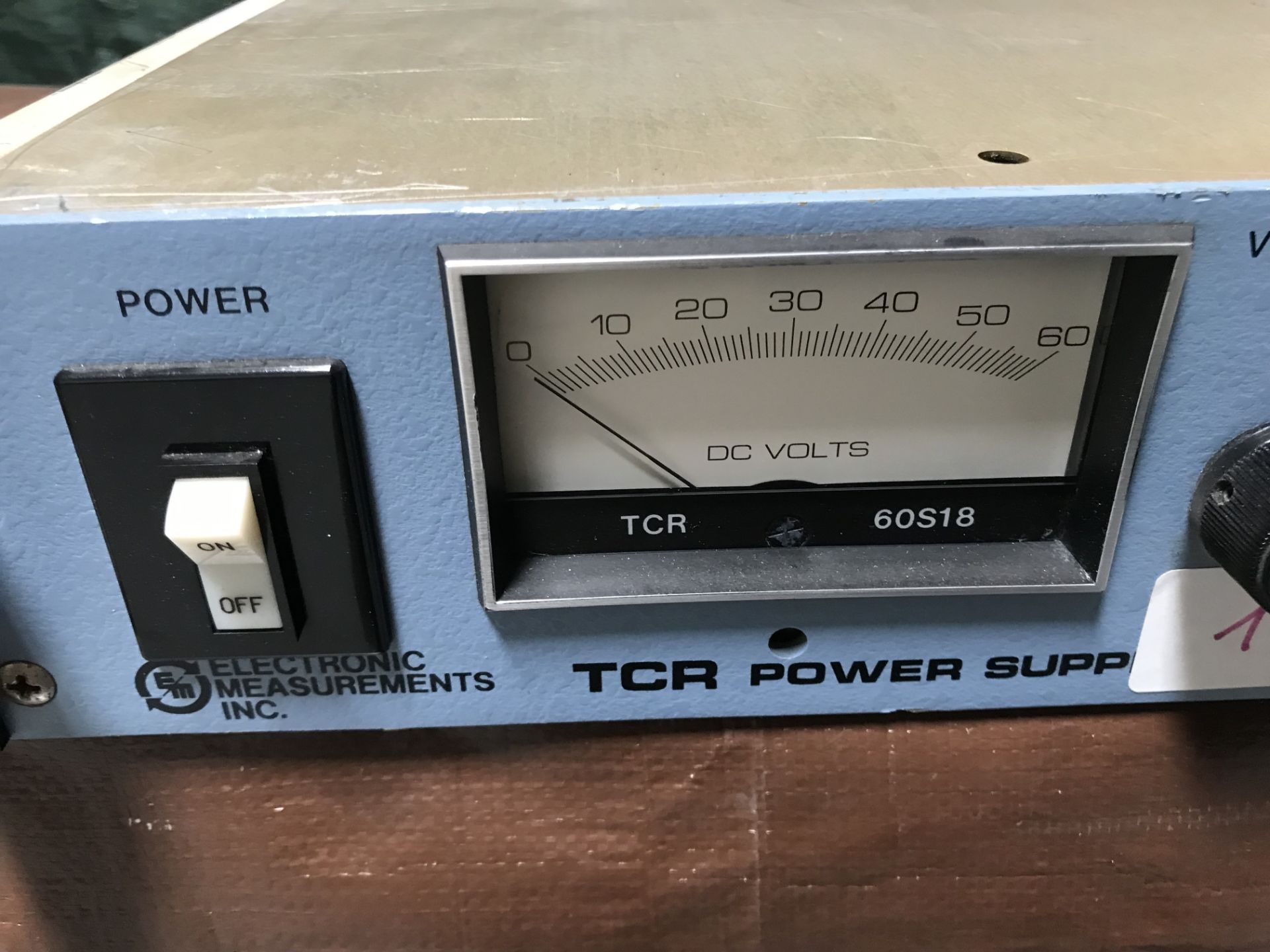 #077 Electronic Measurments, Inc. Model: TCR 60S18-1-0V, SN: 84K-4790, Input: 105-125VRMS 50/60Hz, O - Image 2 of 8