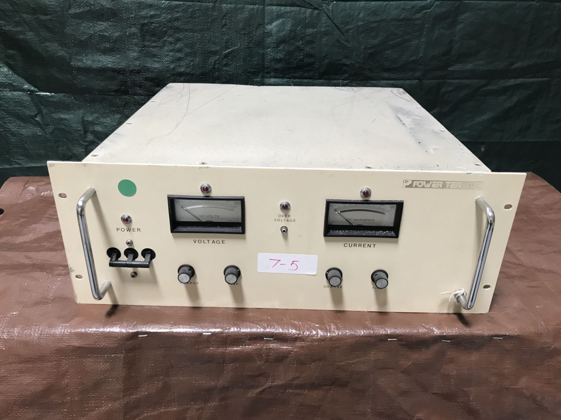 #075 Power Ten Inc. Model: 3600-20125, SN: 030285, Input: 208VAC 3Phase 60Hz, Output: 0-20VDC/125Amp