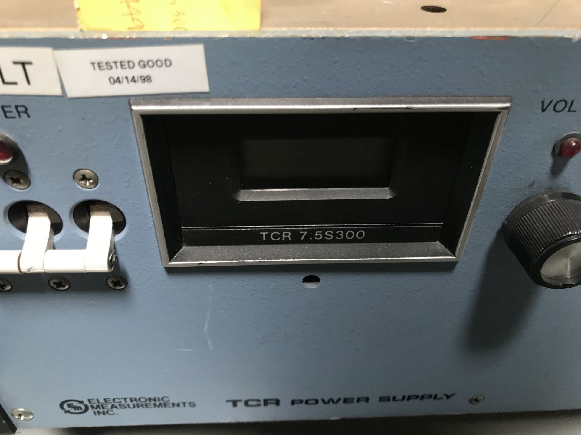 # 095 Electronic Measurements Inc. Model: TCR 7.5S300-2-D-0V, SN: 84K-4491, Input: 190-250VRMS 50/60 - Image 2 of 6