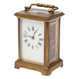 An Edwardian French mantel clock the eight-day duration timepiece movement having a platform