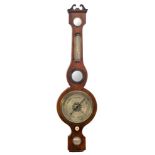 Christensen, Cowes, a Victorian mahogany wheel barometer,