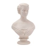 A Copeland parian bust of Princess Alexandra after Mary Thornycroft for The Art Union of London