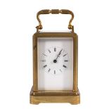 Delepine-Barrois a one-piece carriage clock the eight-day duration,