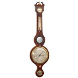 Lione, Aylesbury, a Victorian mahogany wheel barometer,