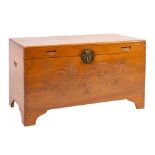 A Chinese camphorwood trunk,