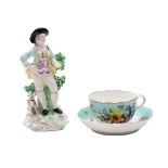 A Derby porcelain figure of the Garland Shepherd,