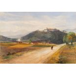 Bernard Walter Evans (1848-1922) Mougins South of France, Sketch from Nature,