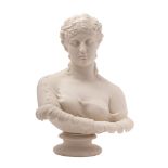 A Copeland parian bust of Cyltie after the Antique,