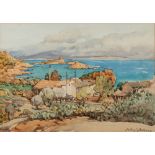 Helen Lavinia Cochrane (1868-1946) A Mediterranean Bay,