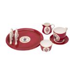 A china Winchester College breakfast set,