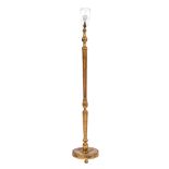 A Continental giltwood standard lamp,