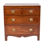 A Regency mahogany chest of drawers, early 19th century,
