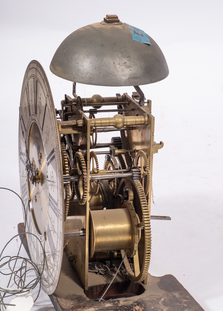 Peirson, Stokesley, an unusual mahogany and oak longcase clock, - Image 2 of 4