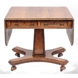 A George IV rosewood sofa table, circa 1825,