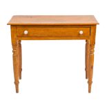 A Victorian pine side table,