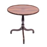 A George III mahogany tripod table,