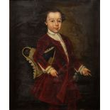 Follower of Thomas Hudson (British, 1701-1779) Portrait of a young gentleman three-quarter length,