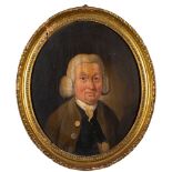 English Provincial School (later 18th century) Portrait of a gentleman half-length,