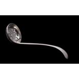 A George III silver Old English pattern sifting spoon, maker Hester Bateman, London,