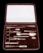 A Victorian silver and steel manicure/sewing companion, maker Charles & George Asprey, London, 1887,