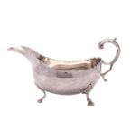 An Elizabeth II Irish silver sauce boat, maker Royal Irish Silver Co, Dublin 1973,