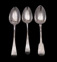 A William IV Irish silver Fiddle pattern table spoon, maker Philip Weekes, Dublin,