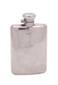 A silver hip flask, maker Deakin & Francis Ltd, Birmingham,