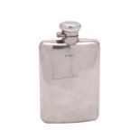 A silver hip flask, maker Deakin & Francis Ltd, Birmingham,